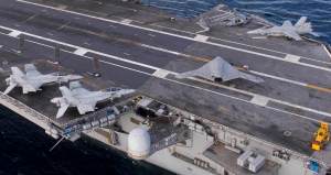 New US X-47B drone undergoing tests aboard Aircraft carrier